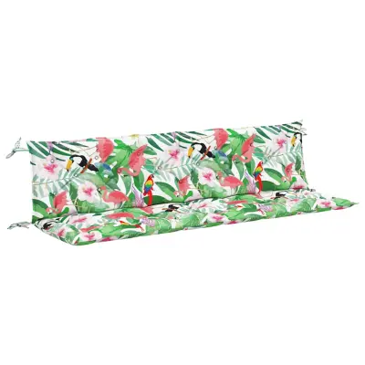vidaXL Blazina za vrtno klop 2 kosa večbarvna 200x50x7 cm blago