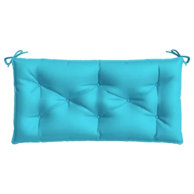 vidaXL Blazina za vrtno klop turkizna 110x50x7 cm blago