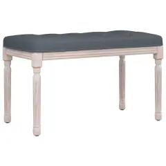 vidaXL Klop temno siva 80x40x49 cm žamet