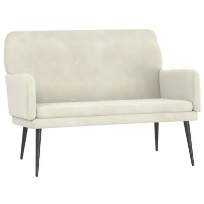 vidaXL Klop krem 108x79x79 cm žamet