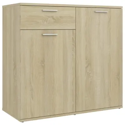 vidaXL Komoda sonoma hrast 80x36x75 cm iverna plošča