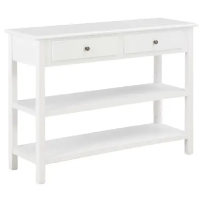 vidaXL Komoda iz MDF-ja 110x35x80 cm bela