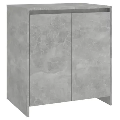 vidaXL Komoda betonsko siva 70x41x75 cm inženirski les
