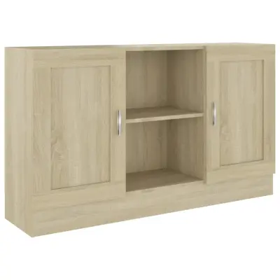 vidaXL Komoda sonoma hrast 120x30,5x70 cm iverna plošča