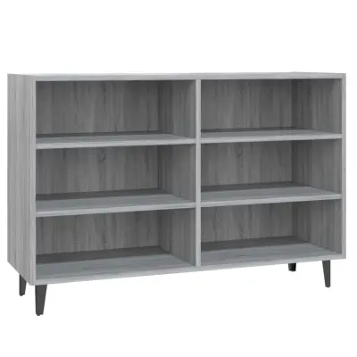 vidaXL Komoda siva sonoma 103,5x35x70 cm inženirski les