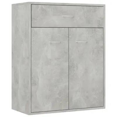 vidaXL Komoda betonsko siva 60x30x75 cm iverna plošča