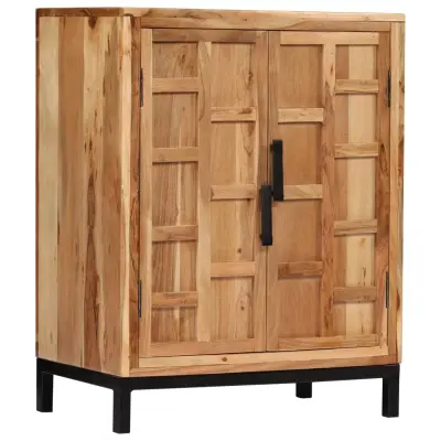 vidaXL Komoda iz trdnega akacijevega lesa 60x35x76 cm rjava