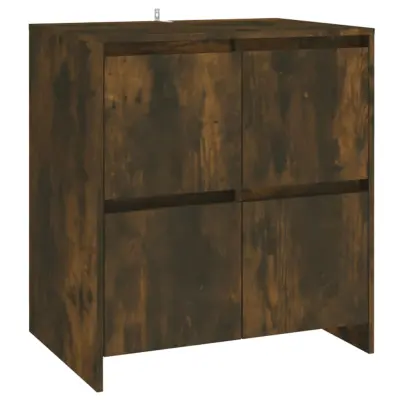 vidaXL Komoda dimljeni hrast 70x41x75 cm inženirski les
