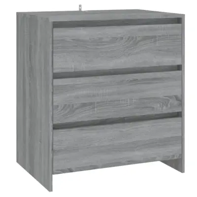 vidaXL Komoda siva sonoma 70x41x75 cm iverna plošča