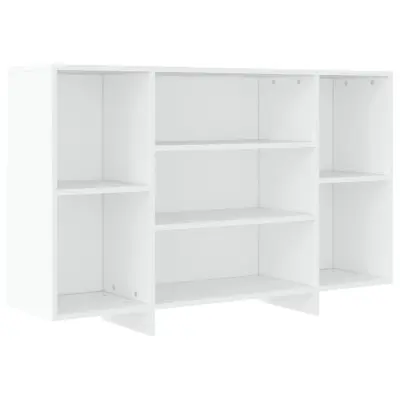 vidaXL Komoda bela 120x30x75 cm iverna plošča
