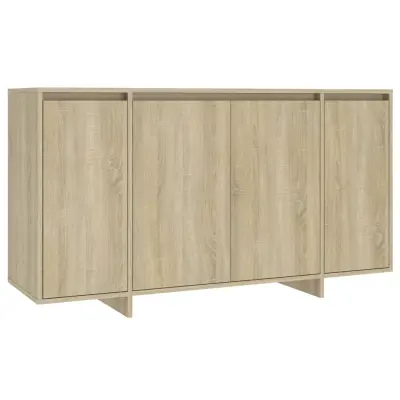 vidaXL Komoda sonoma hrast 135x41x75 cm iverna plošča