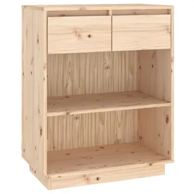 vidaXL Konzolna omarica 60x34x75 cm trdna borovina