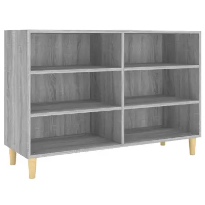 vidaXL Komoda siva sonoma 103,5x35x70 cm inženirski les