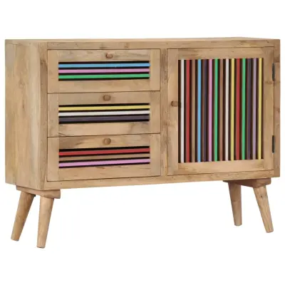 vidaXL Komoda 100x30x75 cm trden mangov les