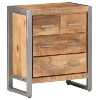 vidaXL Komoda 60x35x70 cm robusten mangov les