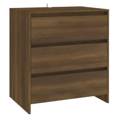vidaXL Komoda rjavi hrast 70x41x75 cm iverna plošča