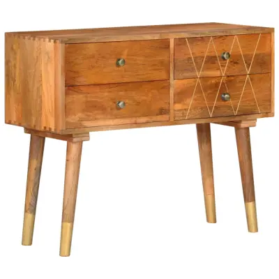 vidaXL Komoda 85x40x70 cm trden mangov les