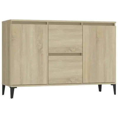 vidaXL Komoda sonoma hrast 104x35x70 cm iverna plošča