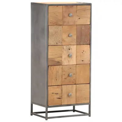 vidaXL Predalnik 45x30x100 cm iz trdnega predelanega lesa