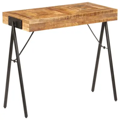 vidaXL Konzolna mizica iz trdnega mangovega lesa 80x40x75 cm