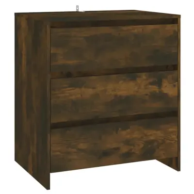 vidaXL Komoda dimljeni hrast 70x41x75 cm iverna plošča