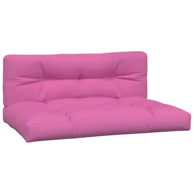vidaXL Blazine za palete 2 kosa roza blago