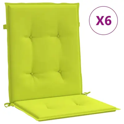 vidaXL Blazine za vrtne stole 6 kosov svetlo zelene 100x50x3 cm oxford
