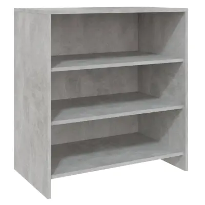 vidaXL Komoda betonsko siva 70x40,5x75 cm iverna plošča