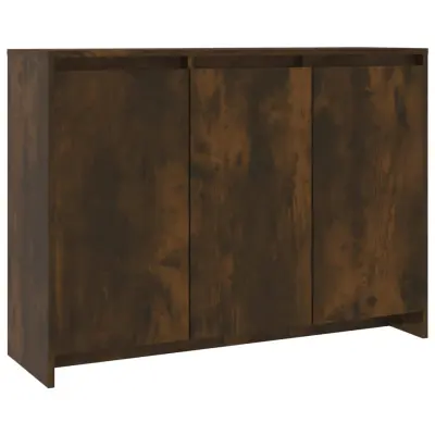 vidaXL Komoda dimljeni hrast 102x33x75 cm iverna plošča