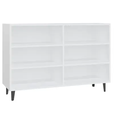 vidaXL Komoda bela 103,5x35x70 cm iverna plošča