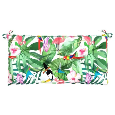 vidaXL Blazina za vrtno klop večbarvna 110x50x7 cm blago