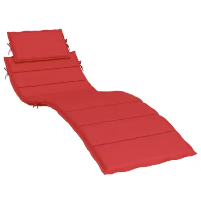 vidaXL Blazina za ležalnik rdeča 186x58x4 cm oxford tkanina