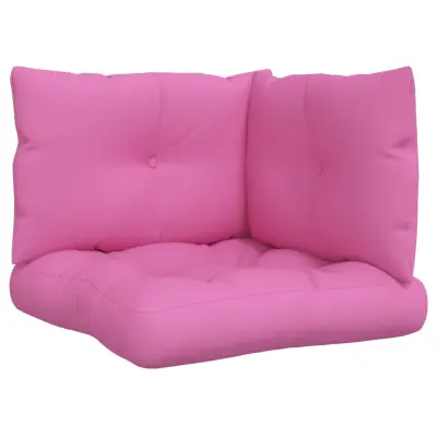 vidaXL Blazina za palete 3 kosi roza oxford blago