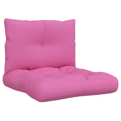 vidaXL Blazina za palete 2 kosa roza oxford blago