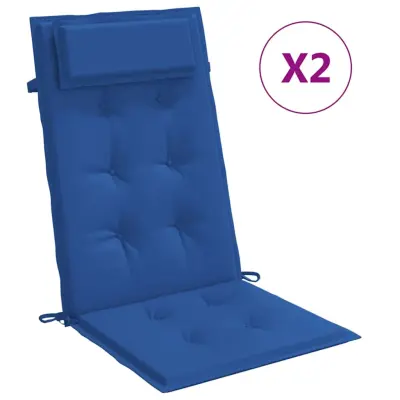 vidaXL Blazine za stole 2 kosa kraljevsko modra oxford tkanina
