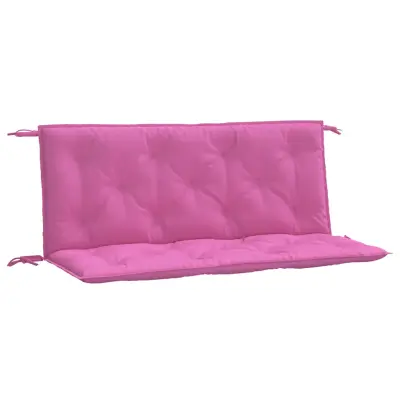 vidaXL Blazina za vrtno klop 2 kosa roza 120x50x7 cm blago