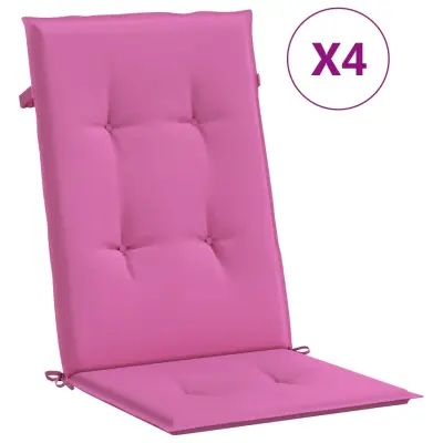 vidaXL Blazine za stole 4 kosi roza blago