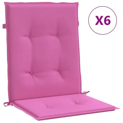 vidaXL Blazine za stole 6 kosov roza blago