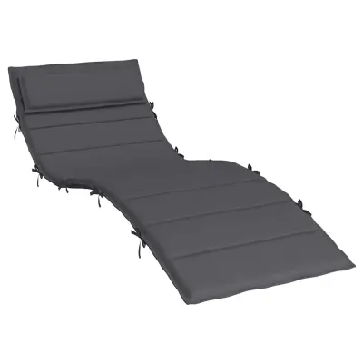 vidaXL Blazina za ležalnik antracit 180x60x4 cm oxford tkanina