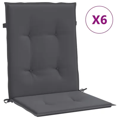 vidaXL Blazine za vrtne stole 6 kosi antracit oxford tkanina
