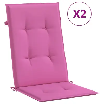 vidaXL Blazine za vrtne stole 2 kosa roza 120x50x3 cm blago