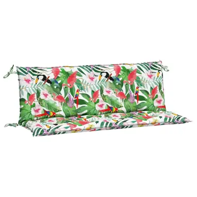 vidaXL Blazina za vrtno klop 2 kosa večbarvna 150x50x7 cm blago