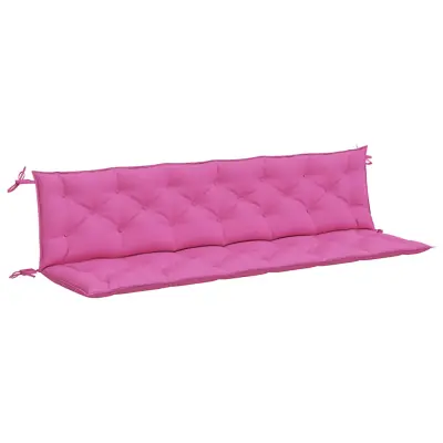 vidaXL Blazina za vrtno klop 2 kosa roza 200x50x7 cm blago