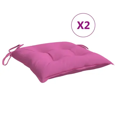 vidaXL Blazine za stole 4 kosi roza 50x50x7 cm oxford tkanina