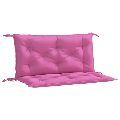 vidaXL Blazina za vrtno klop 2 kosa roza 100x50x7 cm blago