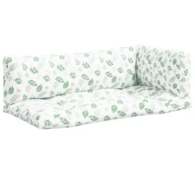 vidaXL Blazina za palete 3 kosi vzorec listov oxford blago