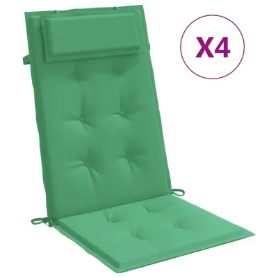 vidaXL Blazine za stole 4 kosi zelena oxford tkanina