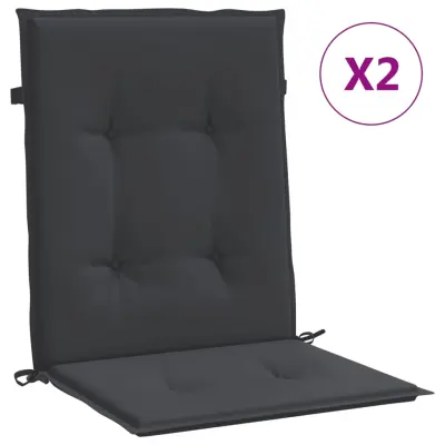 vidaXL Blazine za vrtne stole 2 kosa črne 100x50x3 cm oxford tkanina