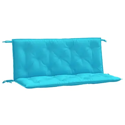 vidaXL Blazina za vrtno klop 2 kosa turkizna 120x50x7 cm blago