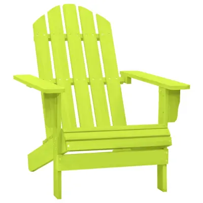 vidaXL Vrtni stol Adirondack trden les jelke zelen